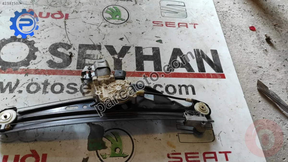 7034387 bmw 5 e60 arka sol kapı cam krikosu ve motoru