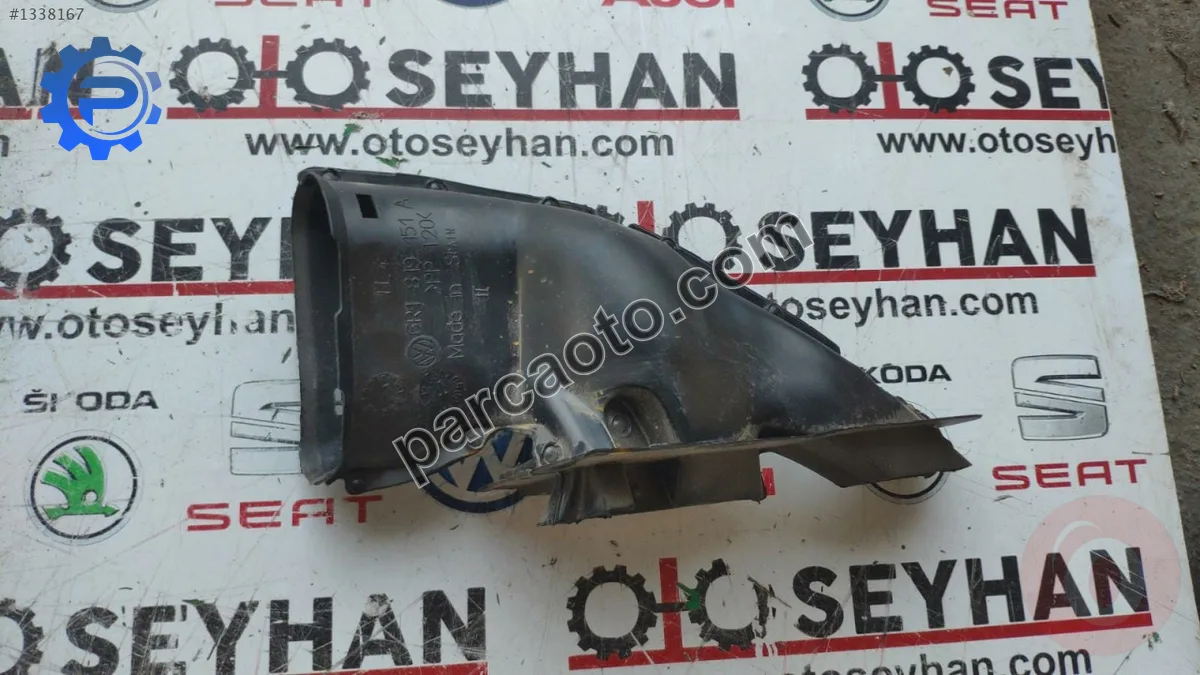 6R1819151A skoda fabia 2011 ön sol ayak havalandırma borusu