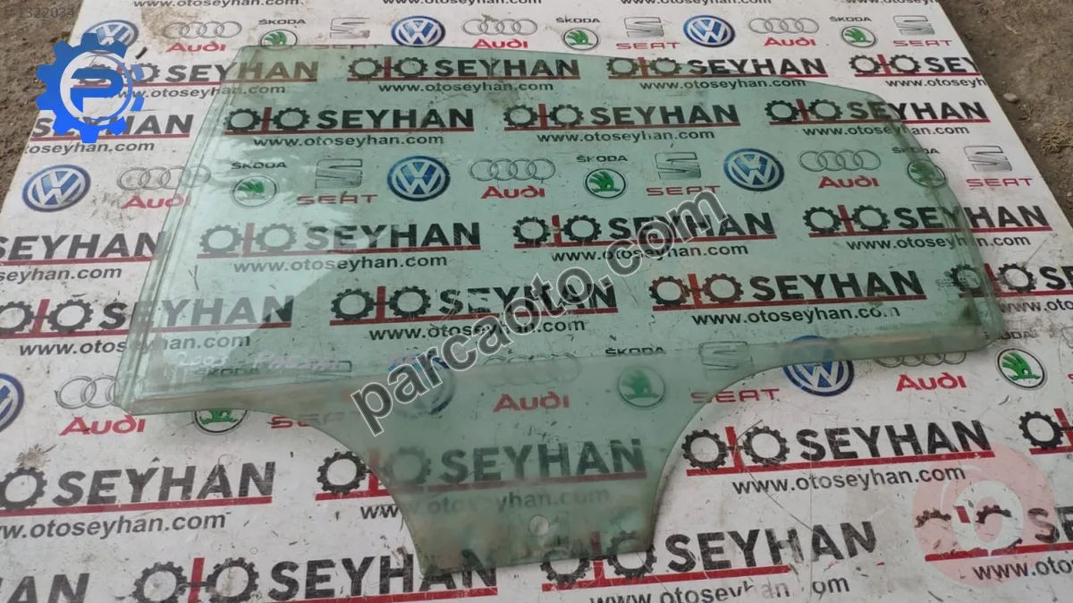 vw passat b5 arka sol kapı camı