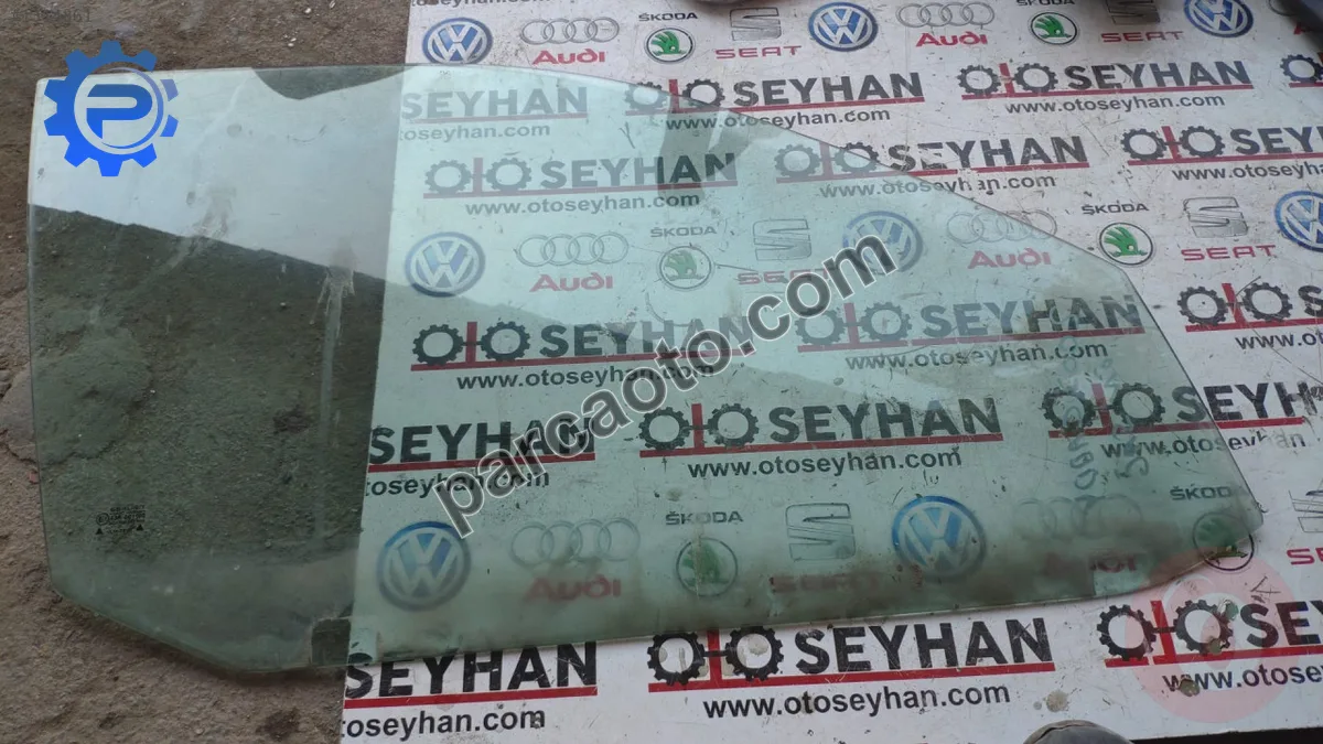 vw caddy 2003 ön sağ kapı cam