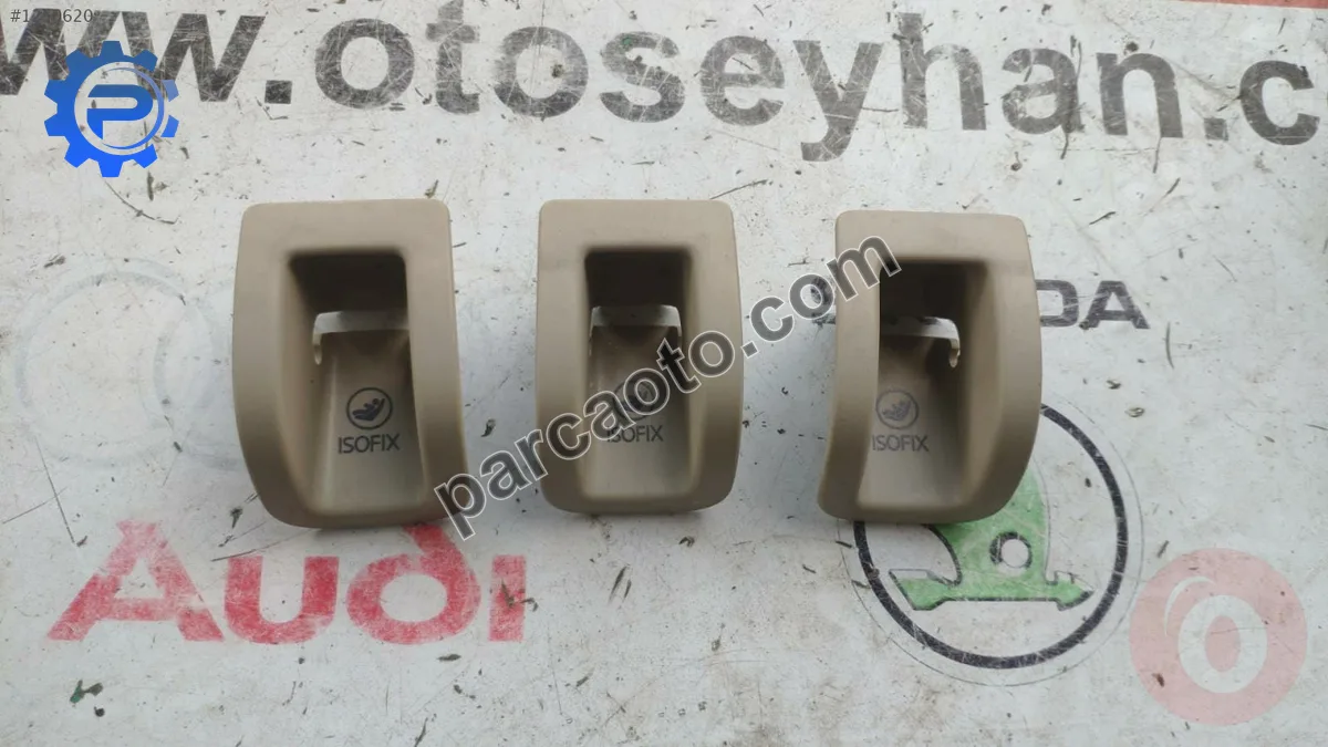 5E0887233A skoda octavia 2016 arka koltuk isofix kapakları