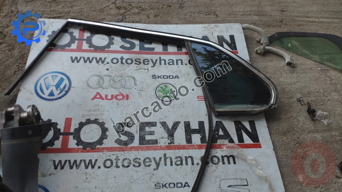 vw jetta 2009 sol arka kapı cam fitili ve kelebek cam