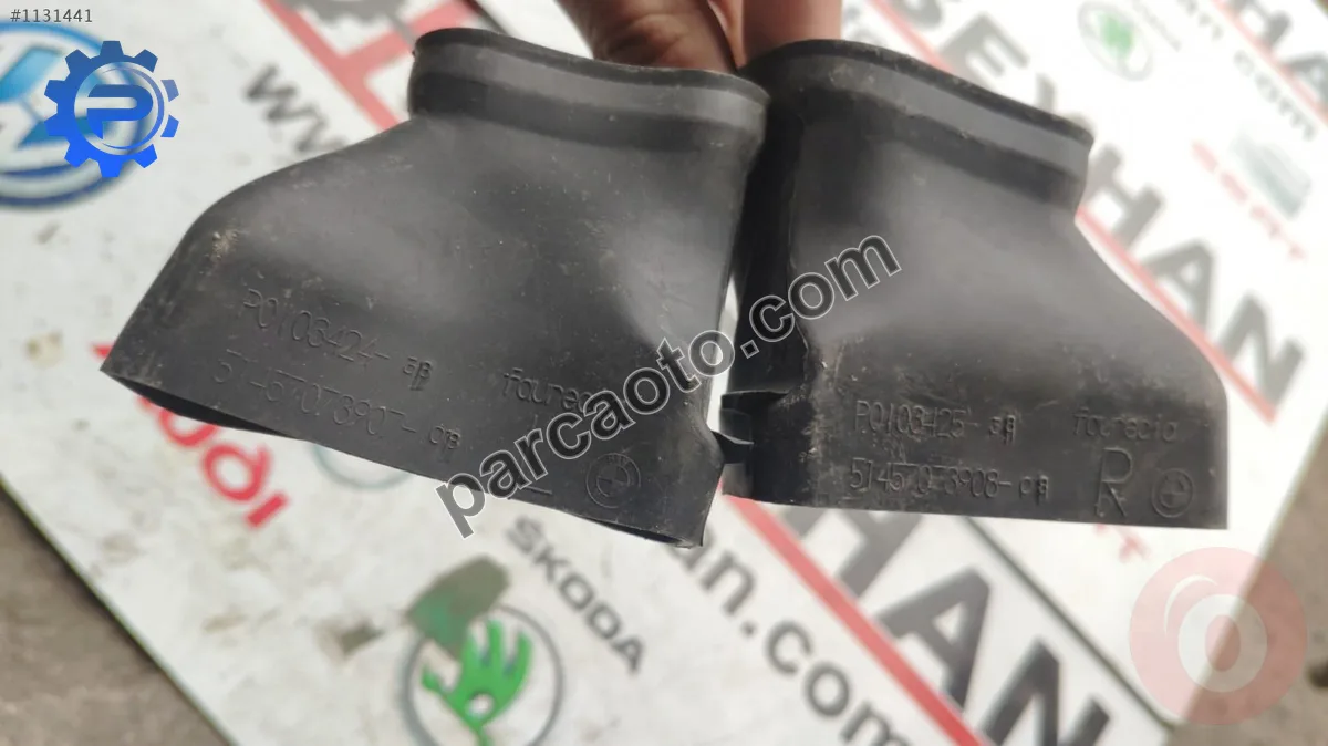 51457073907 51457073908 bmw x1 ısıtma hava kanalları sağ sol
