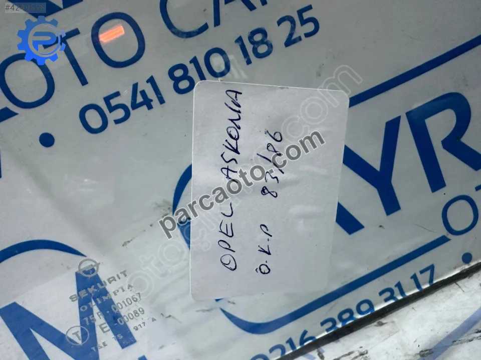 Opel ascona ön kapı camı sağ