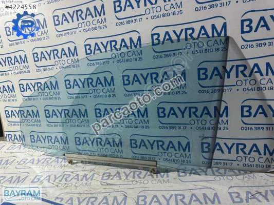 Mercedes W 208 Sol Ön Kapı Camı Mavi
