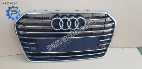 Audı a6 on panjur krom cerceve krom cızgılı parlak sıyah tr plaka