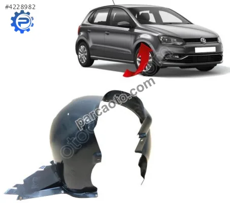 Volkswagen polo 2010-2014 ön sağ camurluk davlumbazı 6r0809958