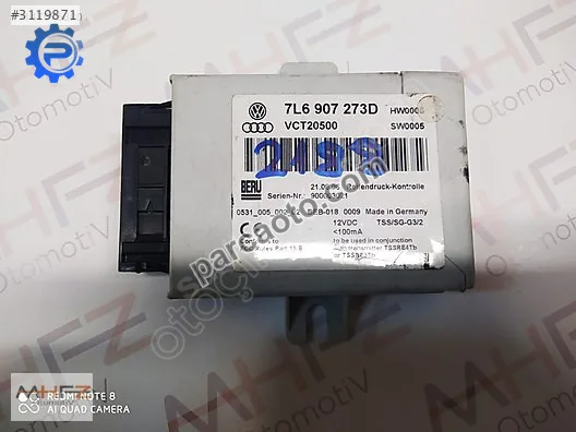 Wv phaeton lastik basinc sensörü 7l6907273d