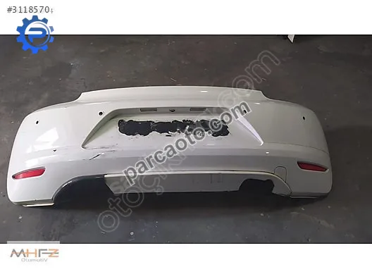Scirocco 2014 arka tampon komple set 1k8807417h / beyaz hatasız