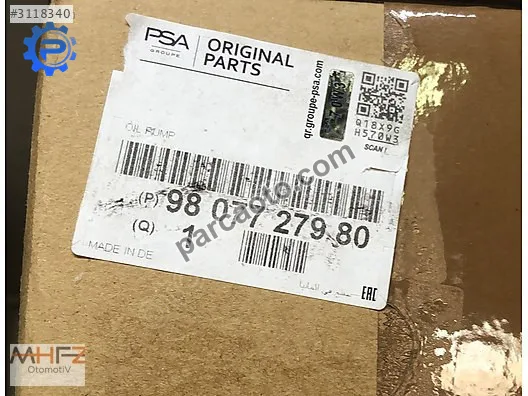 Peugeot 308 Yağ Pompası - İstanbul Anadolu Ataşehir