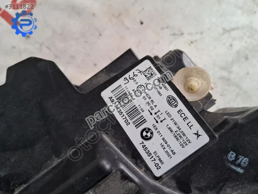 Bmw f20 f21 far makyajlı lcı led sol