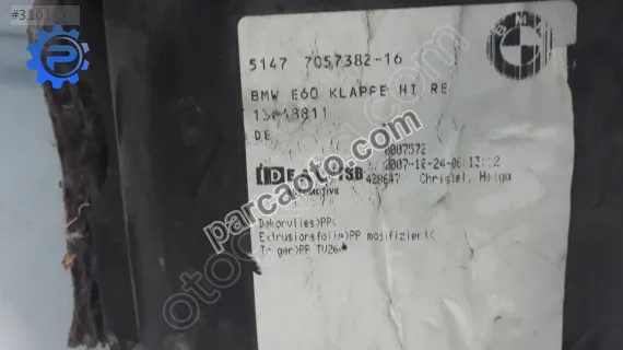 Bmw e60 bakalit bagaj kaplaması 51477057382-16