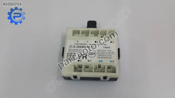 Mercedes c 205 kontrol ünitesi sağ ön kapı a2059001511  a205