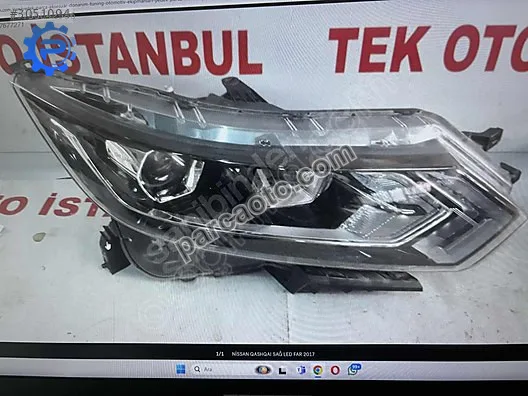 Nissan qashqaı sağ led far 2017