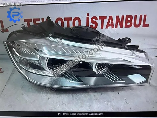 Bmw x3 seri f25 makyajlı kasa sağ bı-xenon far