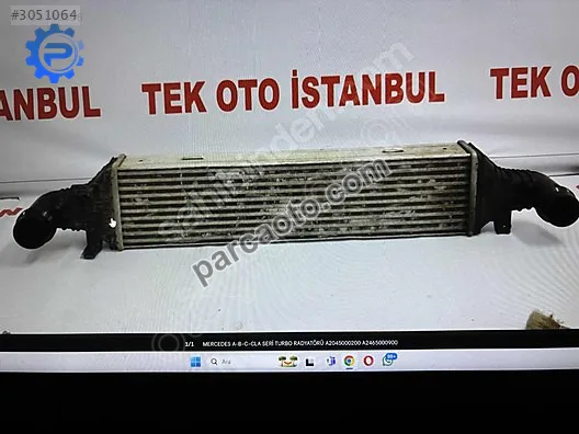 Mercedes a-b-c-cla seri turbo radyatörü a2045000200 a2465000900