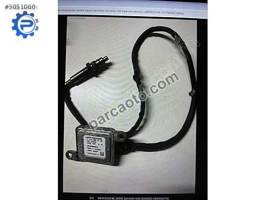 Mercedes ml serisi 166 kasa nox sensörü a0009053706