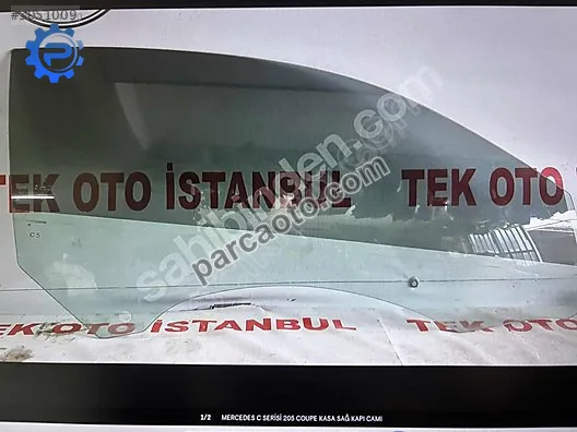 Mercedes c serisi 205 coupe kasa sağ kapı camı