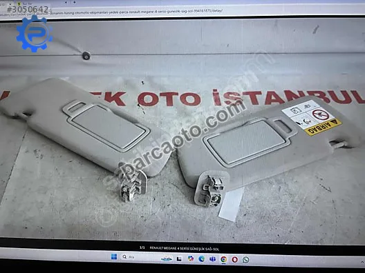 Renault megane 4 serisi güneşlik sağ-sol