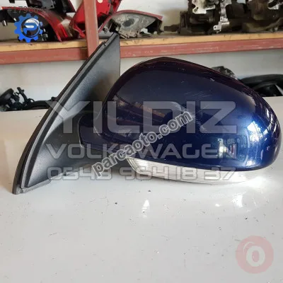 Volkswagen Golf 5 Jetta Sol Dikiz Aynası Çıkma Lacivert