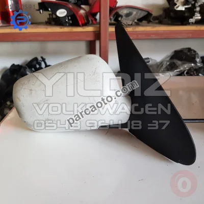 Volkswagen Golf 3 Sağ Dikiz Aynası Manuel Çıkma Beyaz