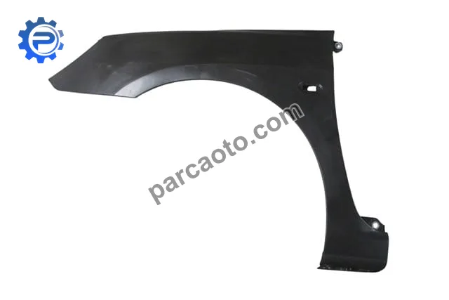 Peugeot 307- 01/05; ön çamurluk delikli sol siyah plastik (tw)