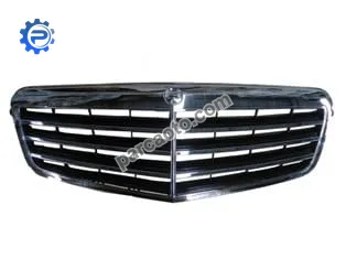 Mercedes e class- w212- 10/12; ön panjur nikelajlı 7 çıtalı (iç petekleri siyah) (tyg)