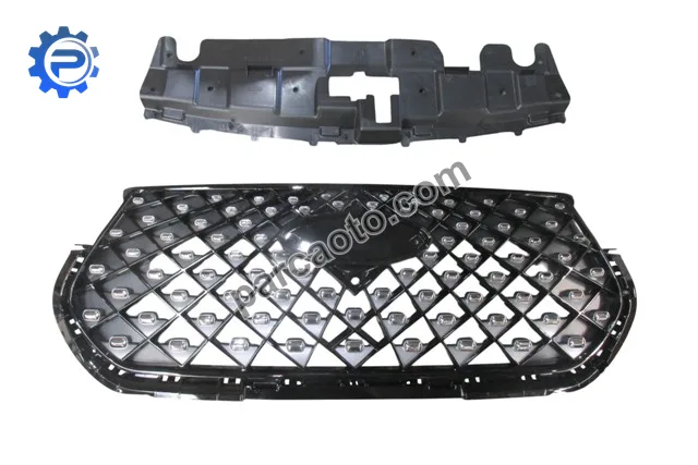 Chery tıggo 7 pro- 23/24; ön panjur siyah/nikelajlı kamera delikli (üst plastiği ile birlikte)(tw)
