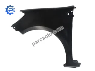 Renault clıo- 3- hb- 06/09; ön çamurluk deliksiz sol siyah plastik (sımyı)