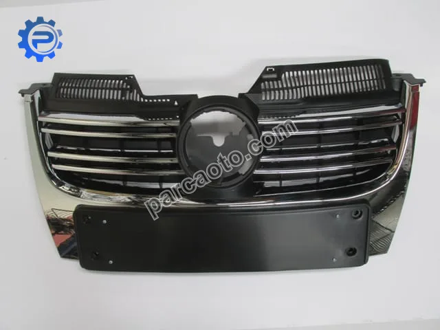 Volkswagen jetta- 5- 06/10; ön panjur (nikelaj kaplamalı) sensör deliksiz (plakalık 52 cm) (tw)