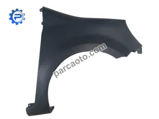 Renault modus- 06/08; ön çamurluk deliksiz sağ koyu gri plastik (tw)