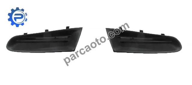 Renault clıo- 3- hb- 06/09; ön panjur sağ/sol set (2 parça) siyah