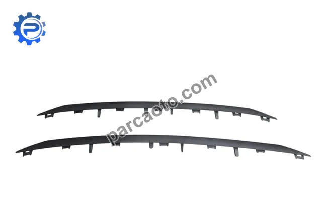 Peugeot 2008- 13/16; ön panjur çıtası set 2 parça alt/üst siyah (tyg)