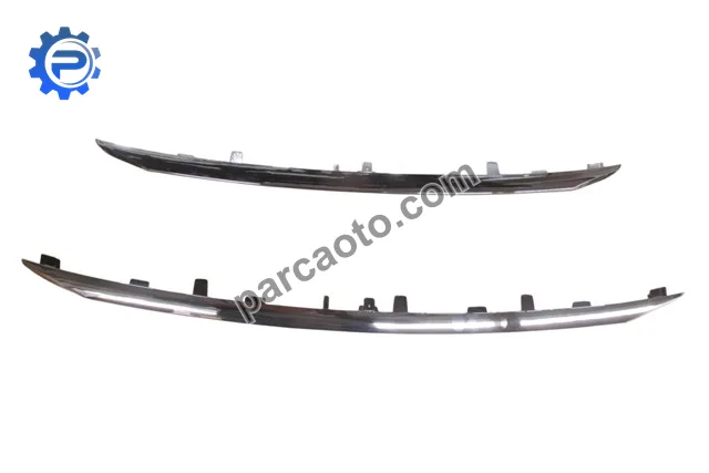Peugeot 2008- 13/16; ön panjur çıtası set 2 parça alt/üst nikelajlı (tw)
