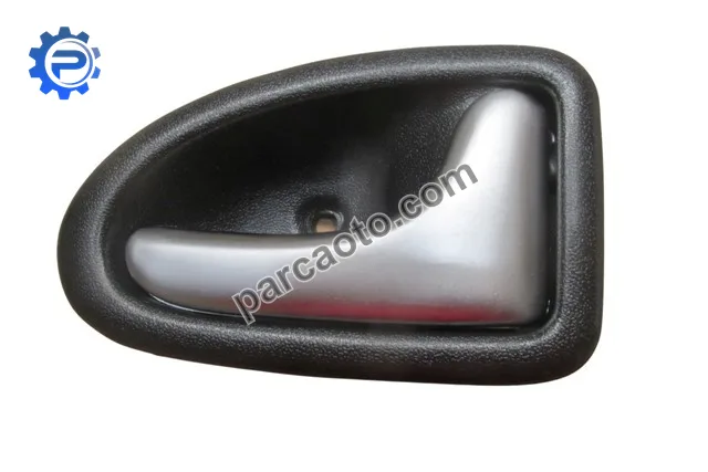 Renault clıo- 2- sd/hb- 02/08; arka kapı ıç açma kolu sag sıyah (nıkelaj kulplu)