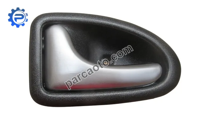 Renault clıo- 2- sd/hb- 02/08; ön kapı ıç açma kolu sol sıyah (nıkelaj kulplu)