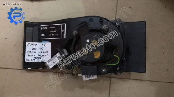 Bmw x5 00-06 arka klima ısıtıcı üfleyici motor 94.612.52.037