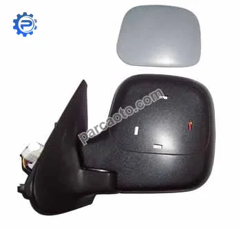 Cıtroen berlıngo- 96/03; kapı aynası sol elektrikli/ısıtmalı gri kapaklı 5fişli (tw)