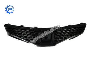 Honda jazz- 09/11; ön panjur siyah (nikelaj çerçeveli) (fun modeli)(bfn)