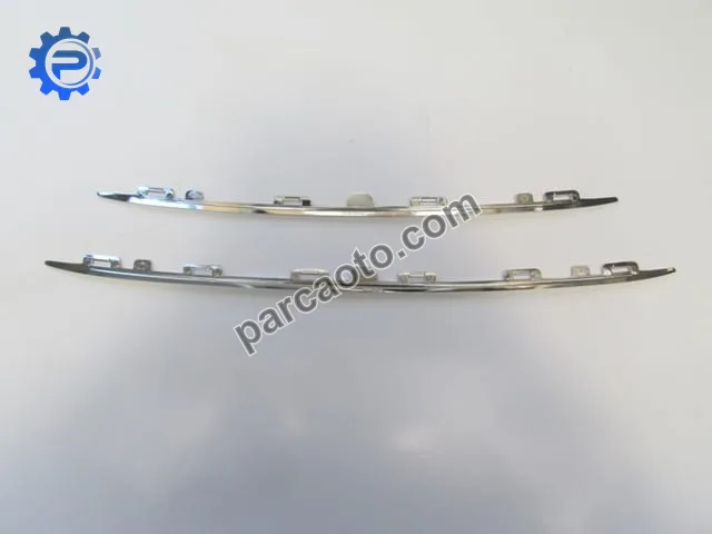 Peugeot 308- 14/15; ön panjur çıtası set 2 parça üst/alt nikelajlı (allure model) (tw)