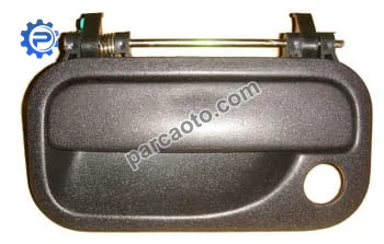 Opel corsa- b- 93/00; ön kapı dış açma kolu sol siyah (pütürlü tip) (tw)