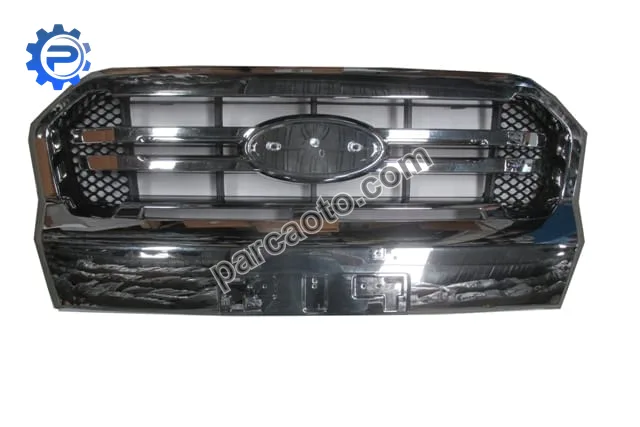 Ford ranger- pıck up- 19/22; ön panjur nikelajlı/siyah (plaka takılan tip)(fpı)