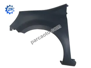 Renault modus- 06/08; ön çamurluk deliksiz sol koyu gri plastik (tw)