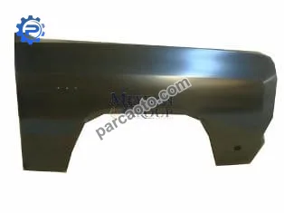 Dodge ramcharger- 81/88; ön çamurluk delikli sağ (iç podye sacı ile birlikte) (anten delikli) (t