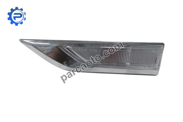 Volkswagen caddy- 15/18; çamurluk sinyali sol beyaz (nikelaj çerçeveli) (duylu/ampüllü)