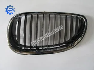 Bmw 5 serı- e60- 04/10; ön panjur sol nikelajlı/siyah (tw)