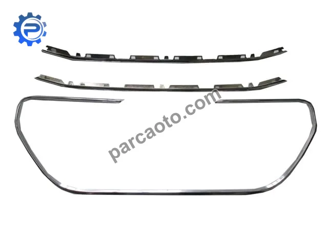 Peugeot 301- 13/16; ön panjur dış nikelaj çıtası (3 parça) set