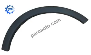 Opel corsa- c- 00/03; ön çamurluk ağzı plastiği sağ siyah (marşpiyeli kısa)