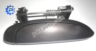 Dacıa logan- 04/08; ön kapı dış açma kolu sağ siyah (pütürlü) (bfn)