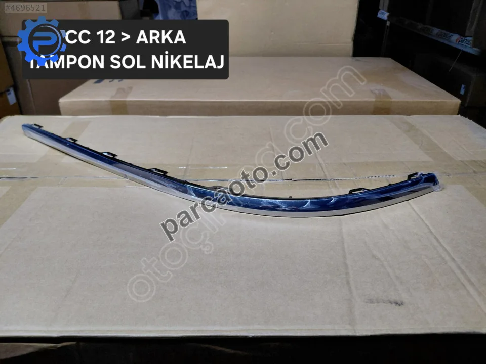 3c8807459 vw cc arka tampon sol nikelaj çıtası 2012-2017 arası